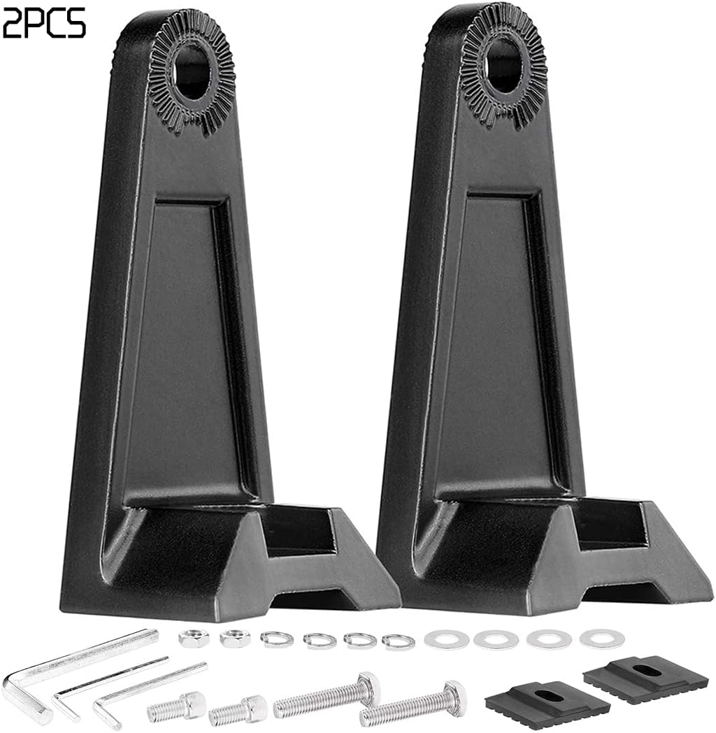 LEDKITO LED Light Bar Side Mounting Bracket Base Mounting Universal Bracket 2PCS Rubber Pad Brackets kit for Mounting Straight or Curved LED Light Bar from 7 inch up to 52 inch (Pack of 2)
