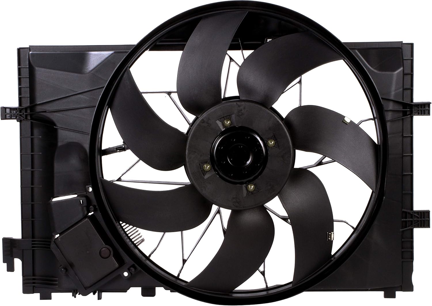 BOXI 600W Engine Cooling Fan Assembly for Mercedes Benz W203 W209 C230 C240 CLK320 2035000293