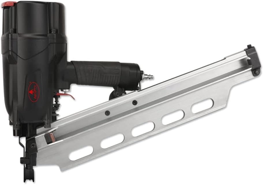 AEROPRO TOOLS Pneumatic Framing Nailer RHF9021, 21 Degree plastic collated nails from 2-Inch to 3-1/2-Inch With Tool-Free Depth Adjust,No Mar Tip and Rafter Hook