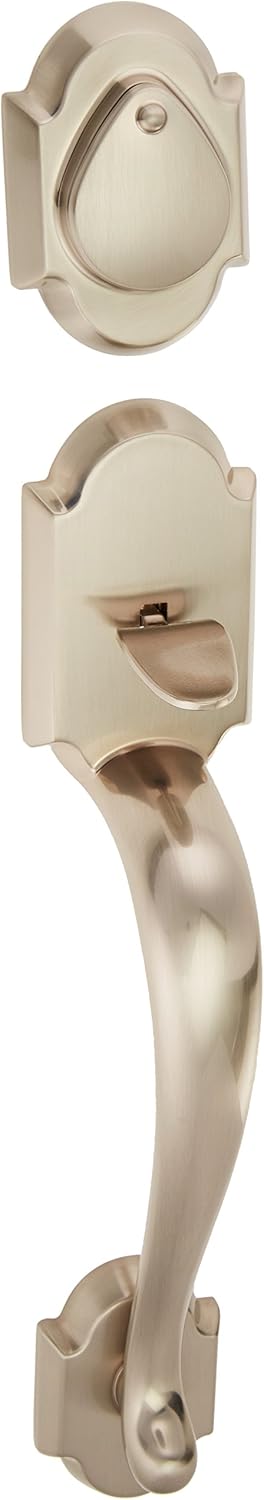 Kwikset 802AUHLIP-15 Austin Dummy Exterior Handleset Satin Nickel Finish