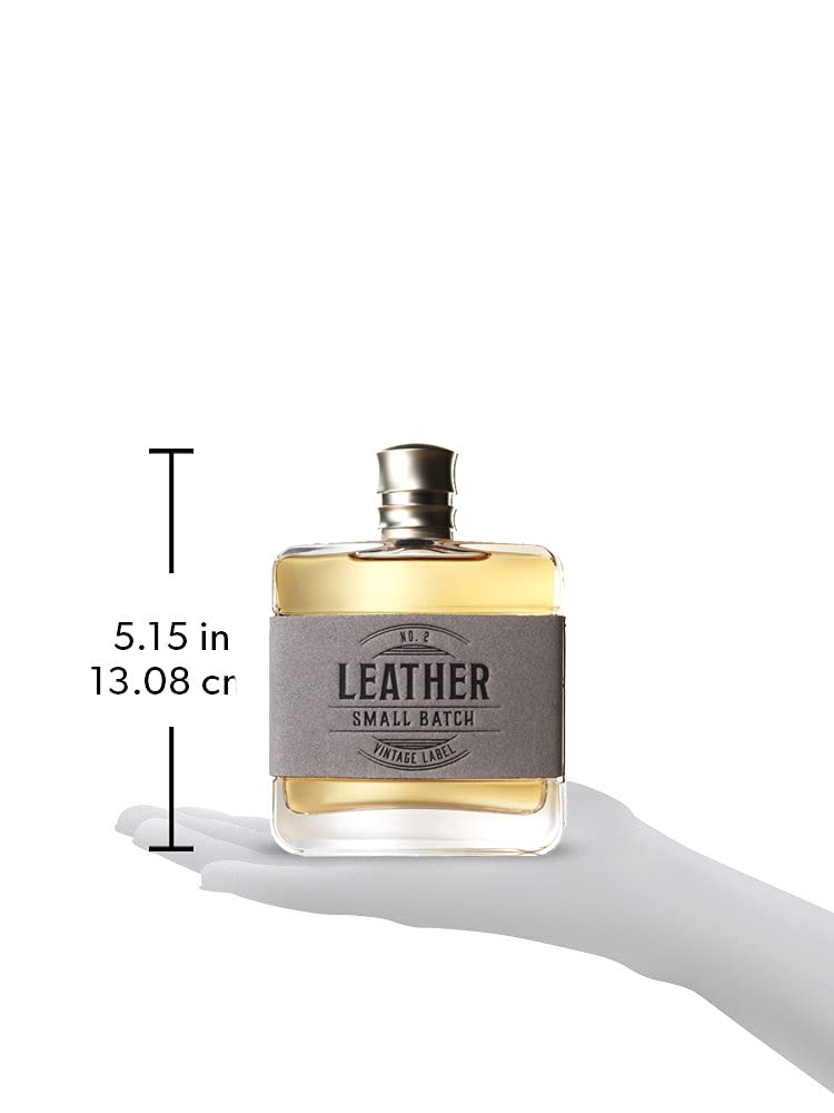 Leather No. 2 Small Batch Men's Cologne by Tru Western, A Bold and Masculine Scent with Woody Notes - 3.4 oz 100 mL Pack of 2
