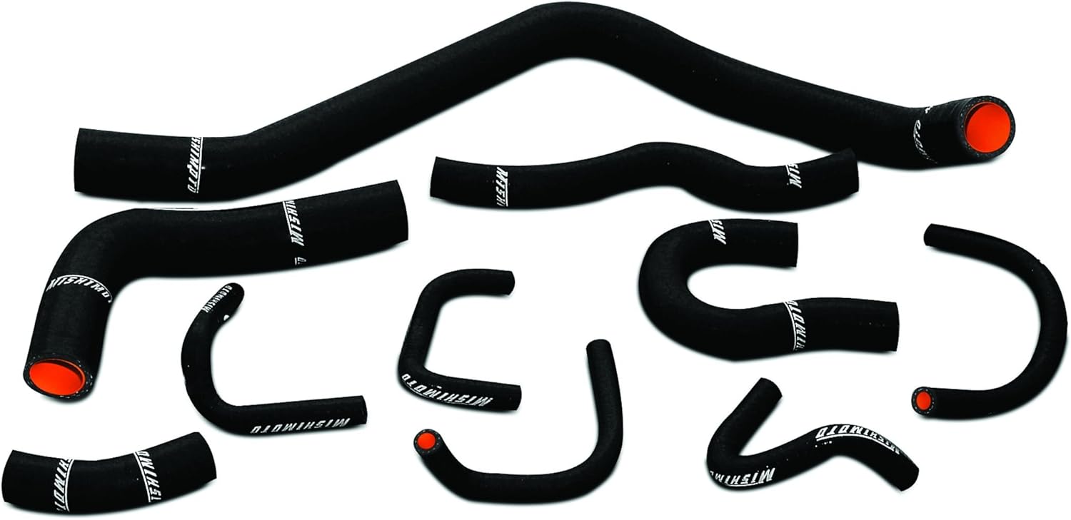 Mishimoto MMHOSE-CIV-88BK Silicone Radiator Hose Kit Compatible With Honda Civic 1988-1991 Black