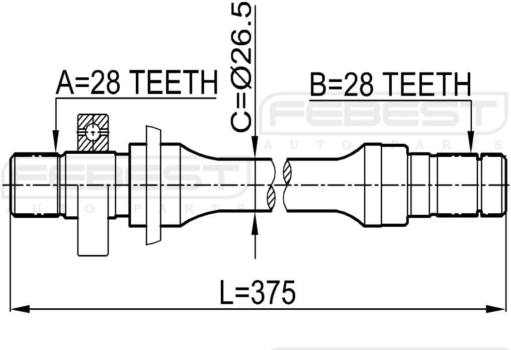 G56025700E - 1 Year Warranty - FEBEST # 0512-626GE Pack of 2