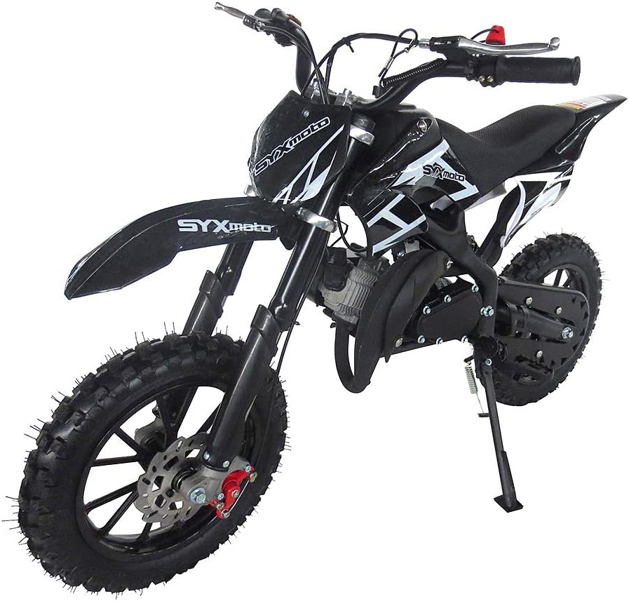 SYX MOTO Kids Dirt Bike Holeshot 50cc Gas Power Mini Dirt Bike Pit Bike Fully Automatic Transmission