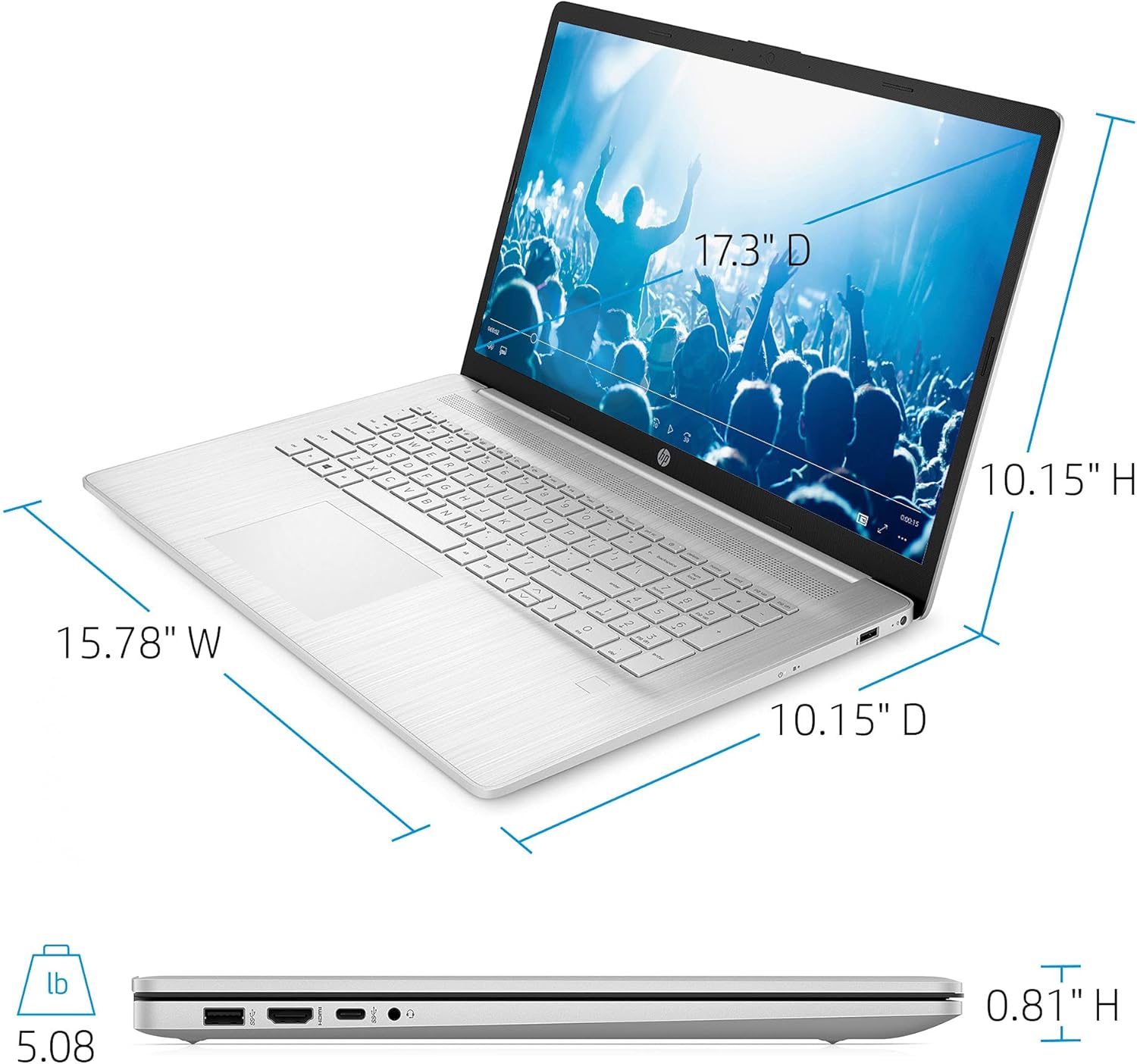 2021 Newest HP High-Performance PC Laptop : 17.3
