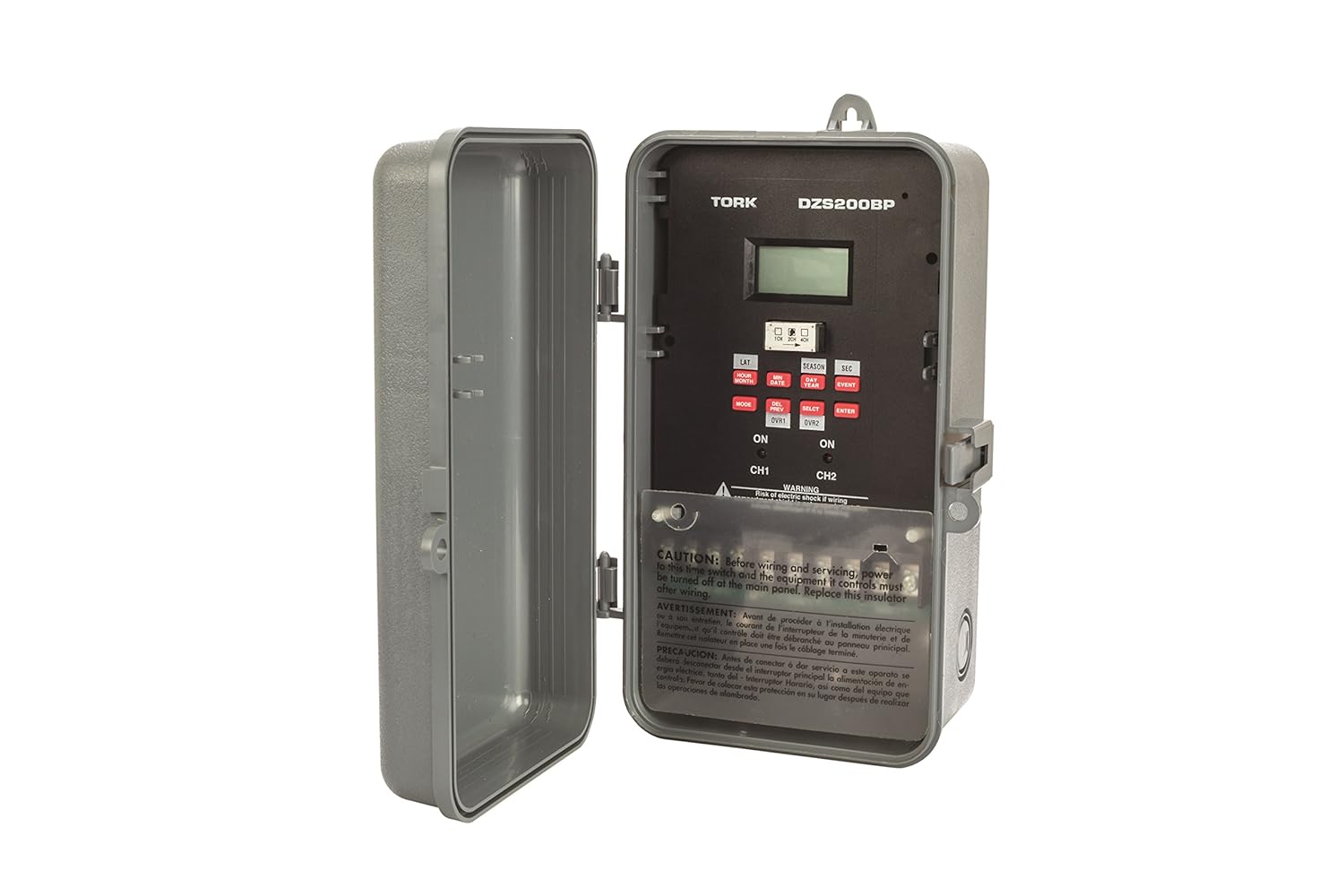 DZS Series Multipurpose Control 365/7 Day Advanced Time Switch, 120/208-240/277 VAC Timer Supply, 2 Channels, SPDT Dry Contact