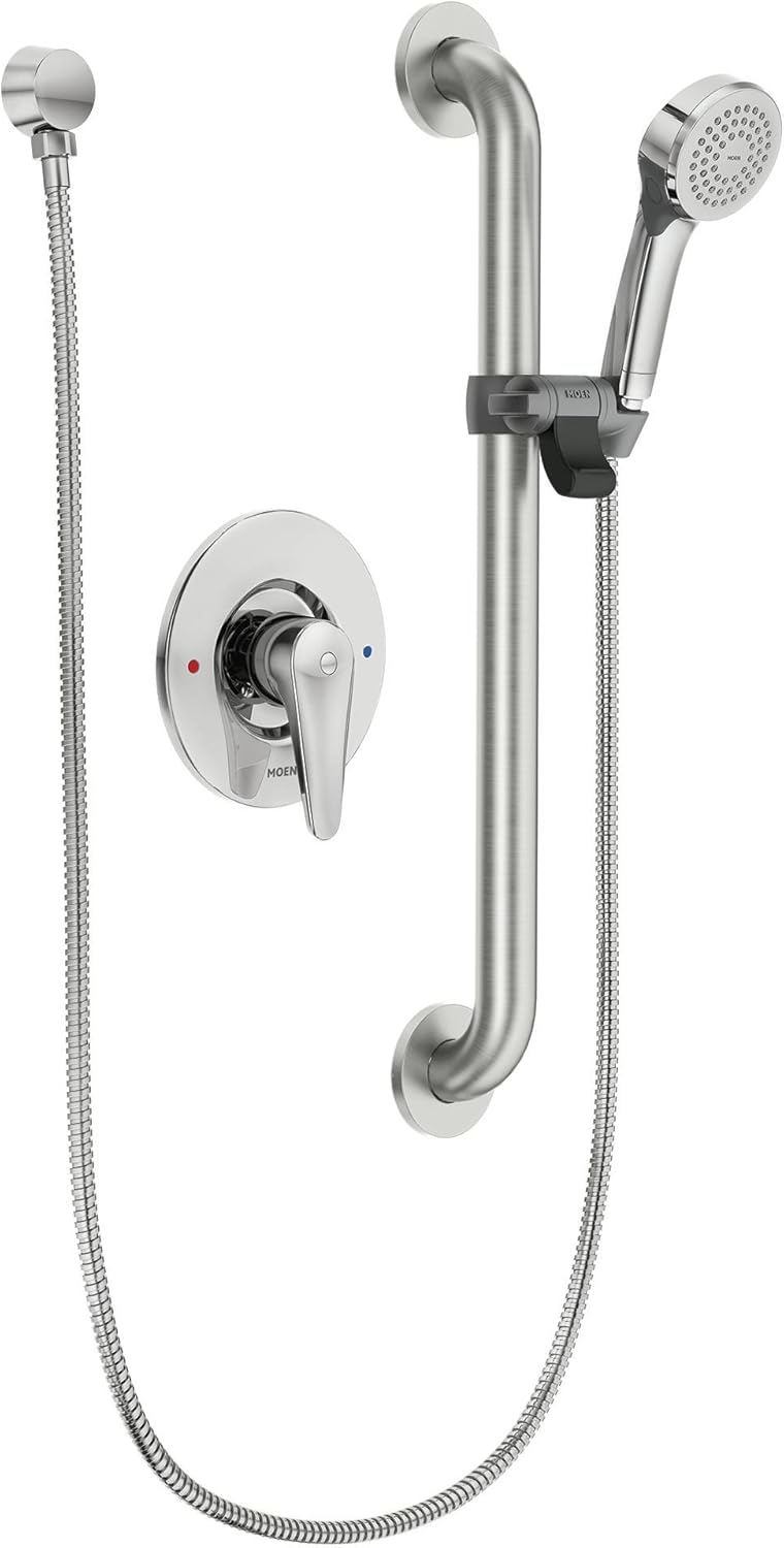 Moen T9346GBM15 Commercial Posi Temp All Metal Trim Kit 1.5 GPM (Valve Not Included), Chrome