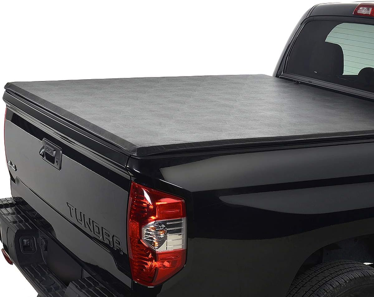 SUCCBROS 1pcs Lock & Roll up Soft Tonneau Cover Truck Bed Compatible with now 1269