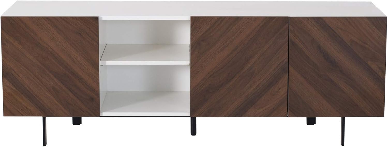 Amazon Brand – Rivet Modern Media Cabinet with Self-Closing Doors, 59