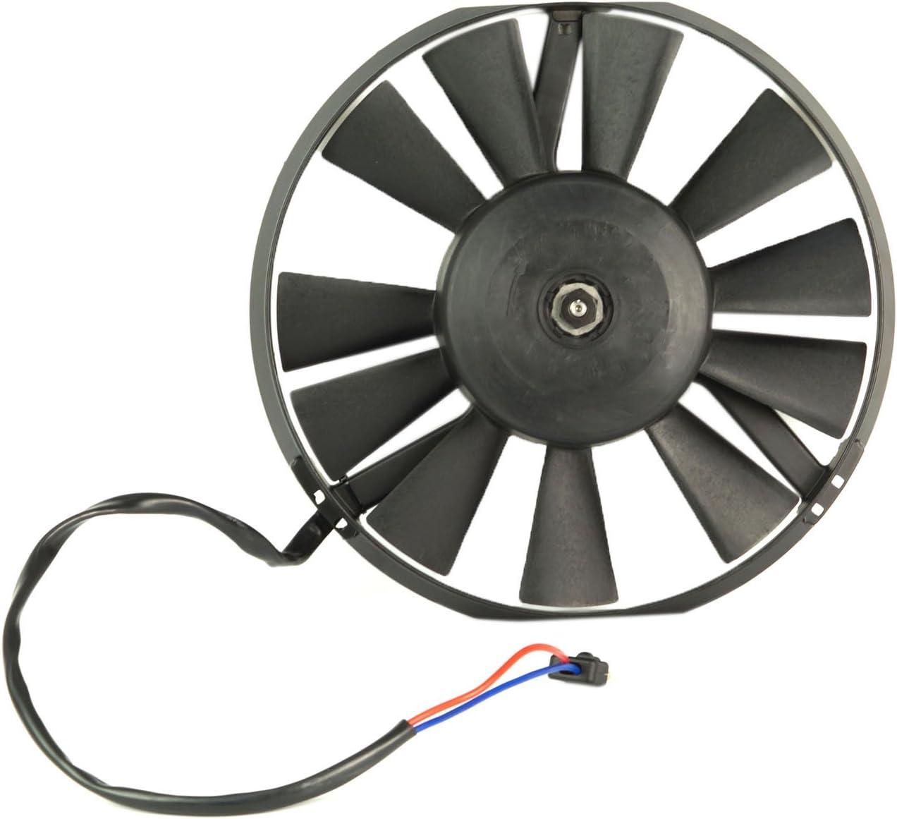 TOPAZ 0005006093 Radiator Auxiliary Cooling Fan Motor Assembly for Mercedes W123 W107 W126 Pack of 2