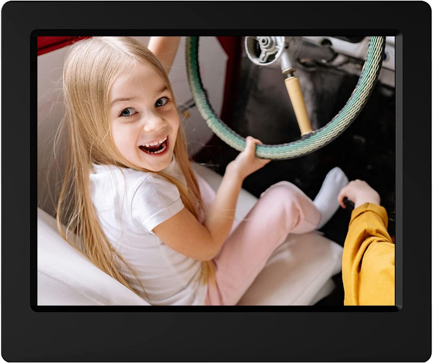 AZXL Digital Photo Frame WiFi 8 Inch HD 1024x768 Touch Screen IPS Display 16GB Storage Automatic Rotation with iOS and Android Frameo App Best Gifts for Parents and Family