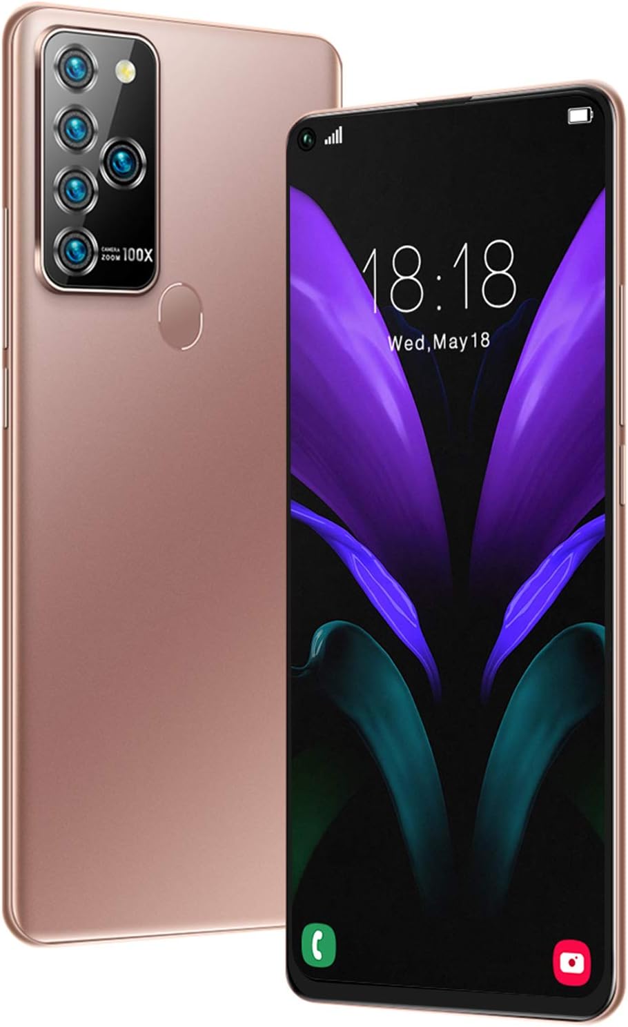 SALUTUY Unlocked Smartphone, Cell Phone 1+8G 100‑240V 2550mAh Battery Dual Cards Dual Standby with Earphone for Home Office for Study Daily Use(#1)