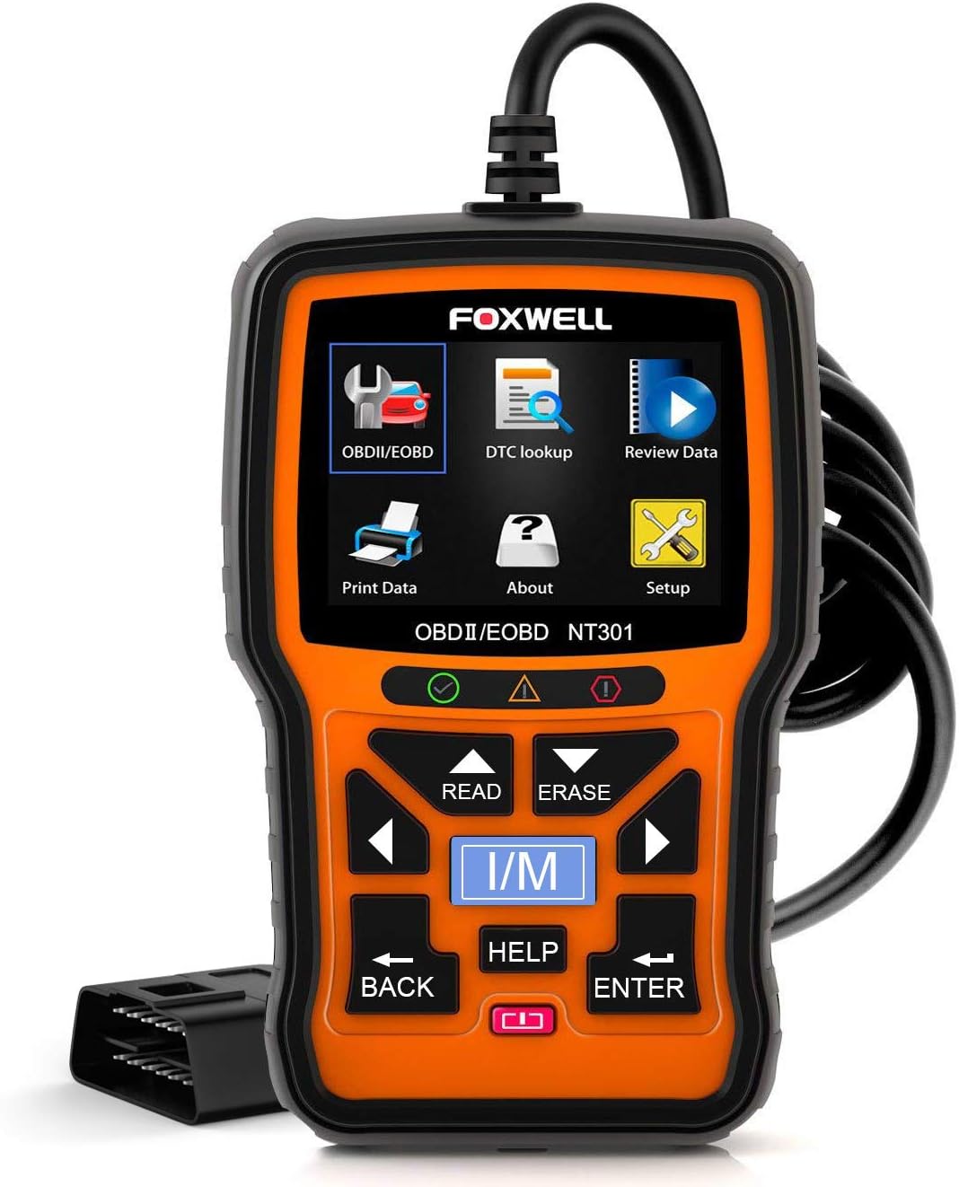 FOXWELL NT301 OBD2 Scanner Professional Mechanic OBDII Diagnostic Code Reader Tool for Check Engine Light Pack of 2