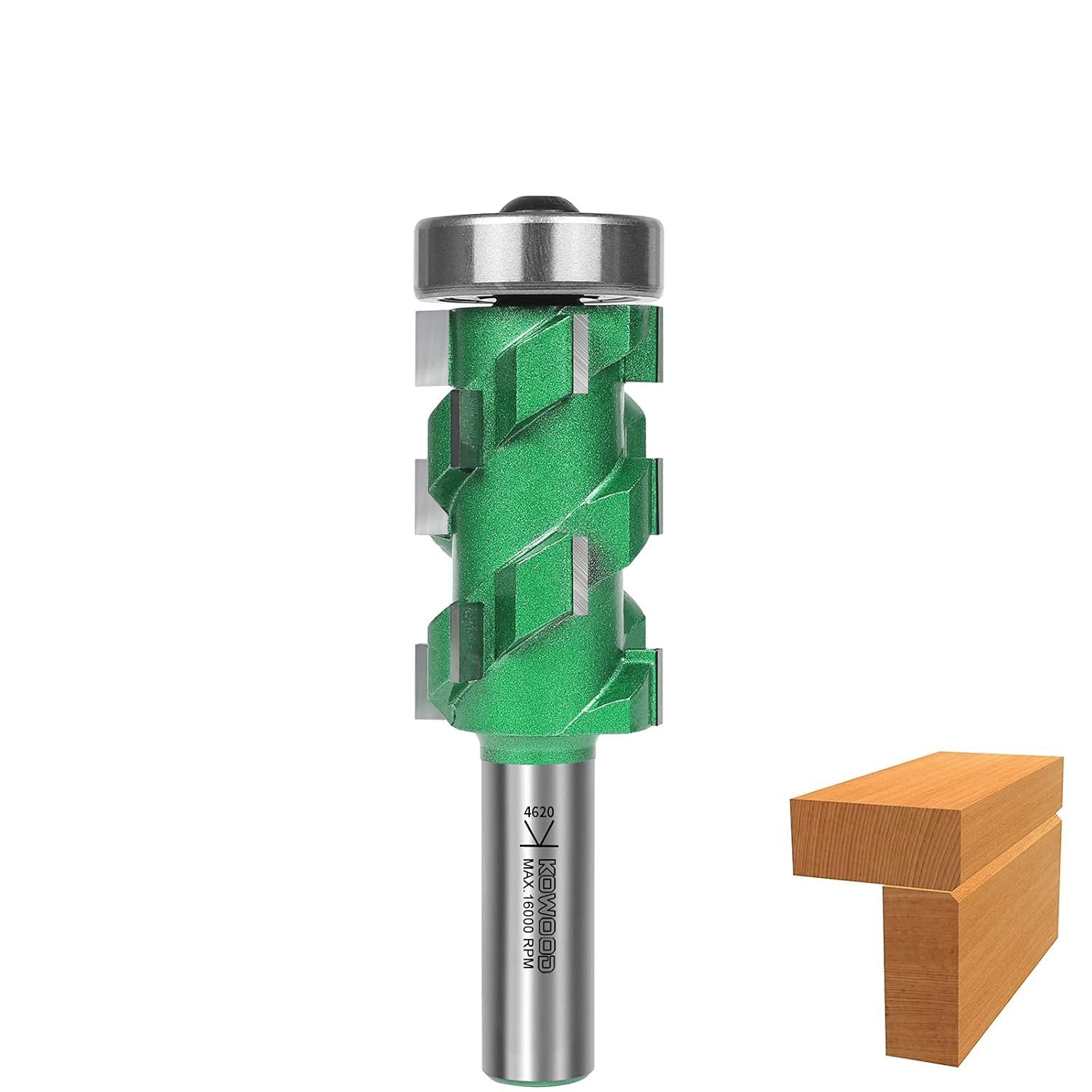 KOWOOD PRO Flush Trim Router Bit(16 Flutes) 1/2