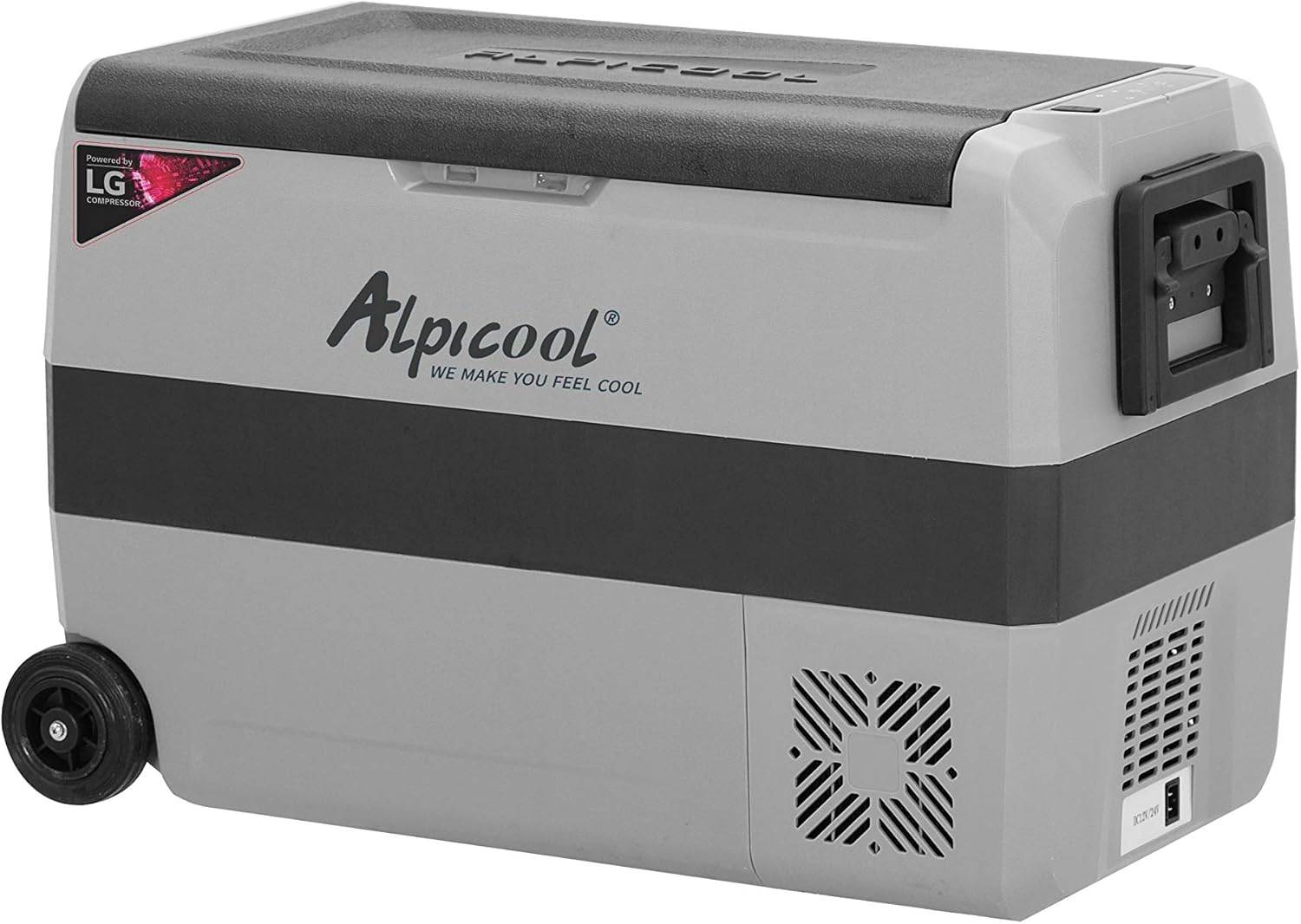 Alpicool APLT60-LG Dual Temperature Control 12 Volt Refrigerator Portable Car Fridge Freezer 63 Quart（-4°F~68°F）for Truck,RV,Boat,Camping and Travel