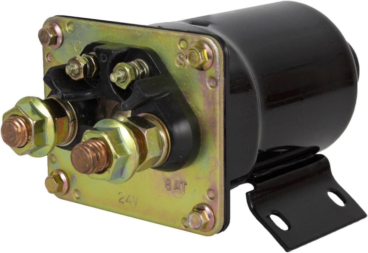 Rareelectrical NEW 24V STARTER SOLENOID COMPATIBLE WITH CATERPILLAR WHEEL LOADER 920 930 936 950 950B 966C Pack of 2