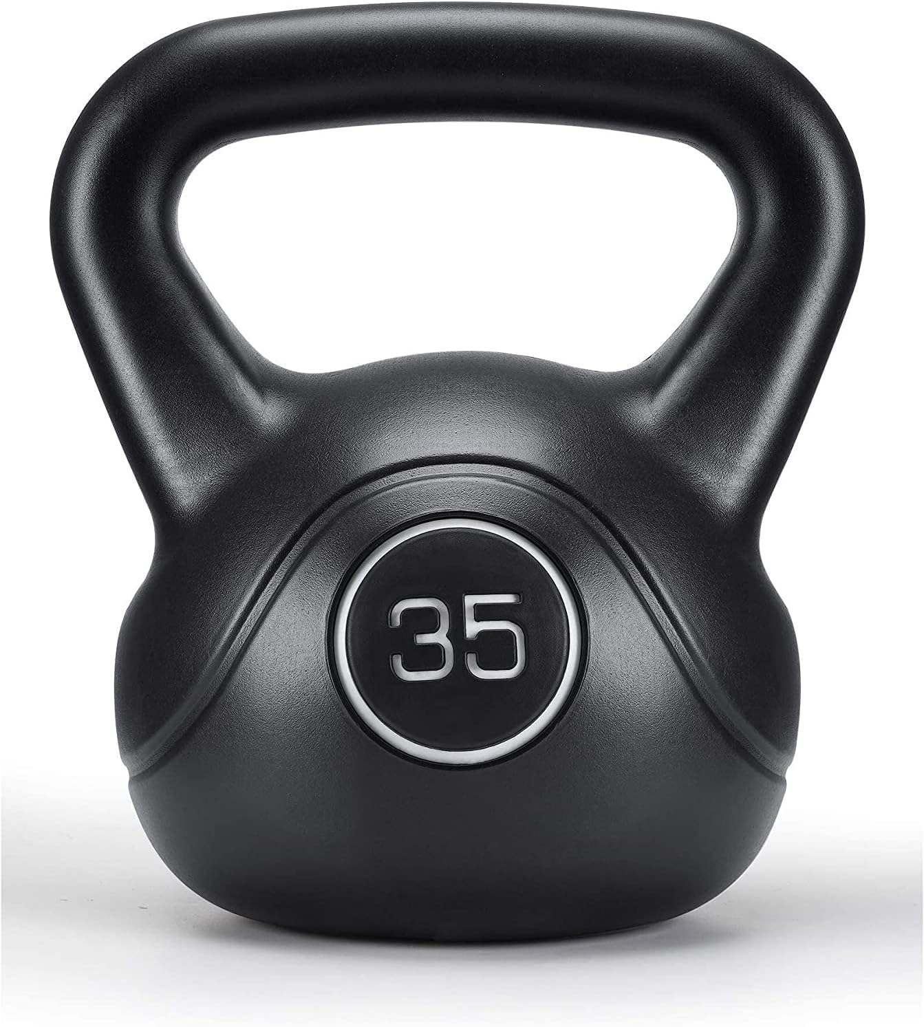Kettlebell, 35lb Strength Training Kettlebell with HDPE Handle Workout Equipment Professional Olympic for Core Conditioning Weightlift Fitness Home Gym Pack of 2