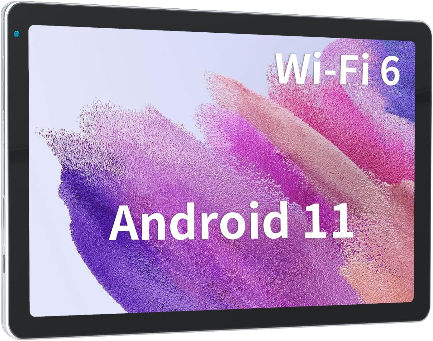 Tablet 10.4 inch WiFi 6 Android 11 32GB 6000mAh Battery Quad Core 1332x800 IPS Touchscreen Tablets (Silver)