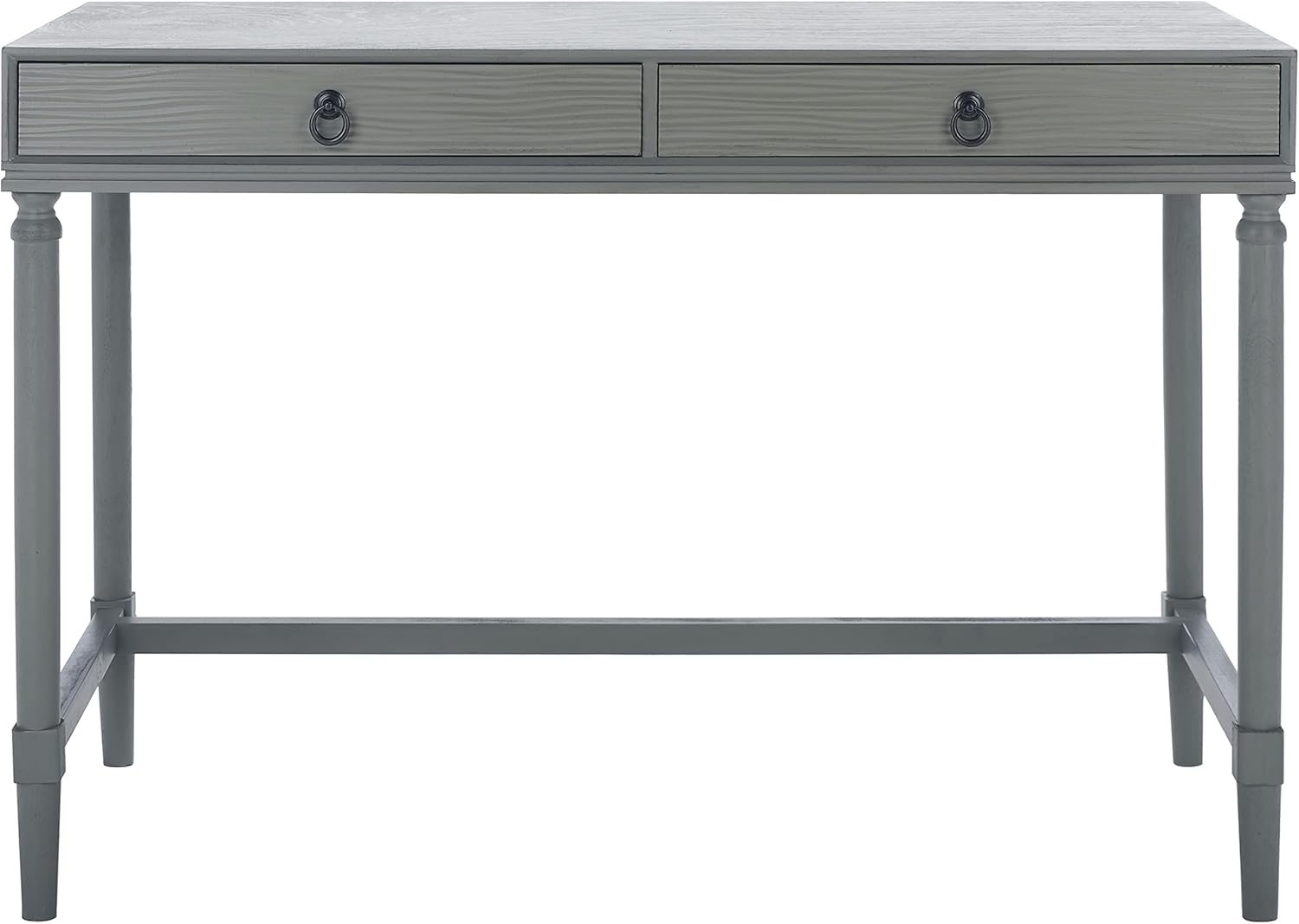 SAFAVIEH Home Collection Rhyne Taupe 2-Drawer Computer Table Office Desk DSK5702B, Grey