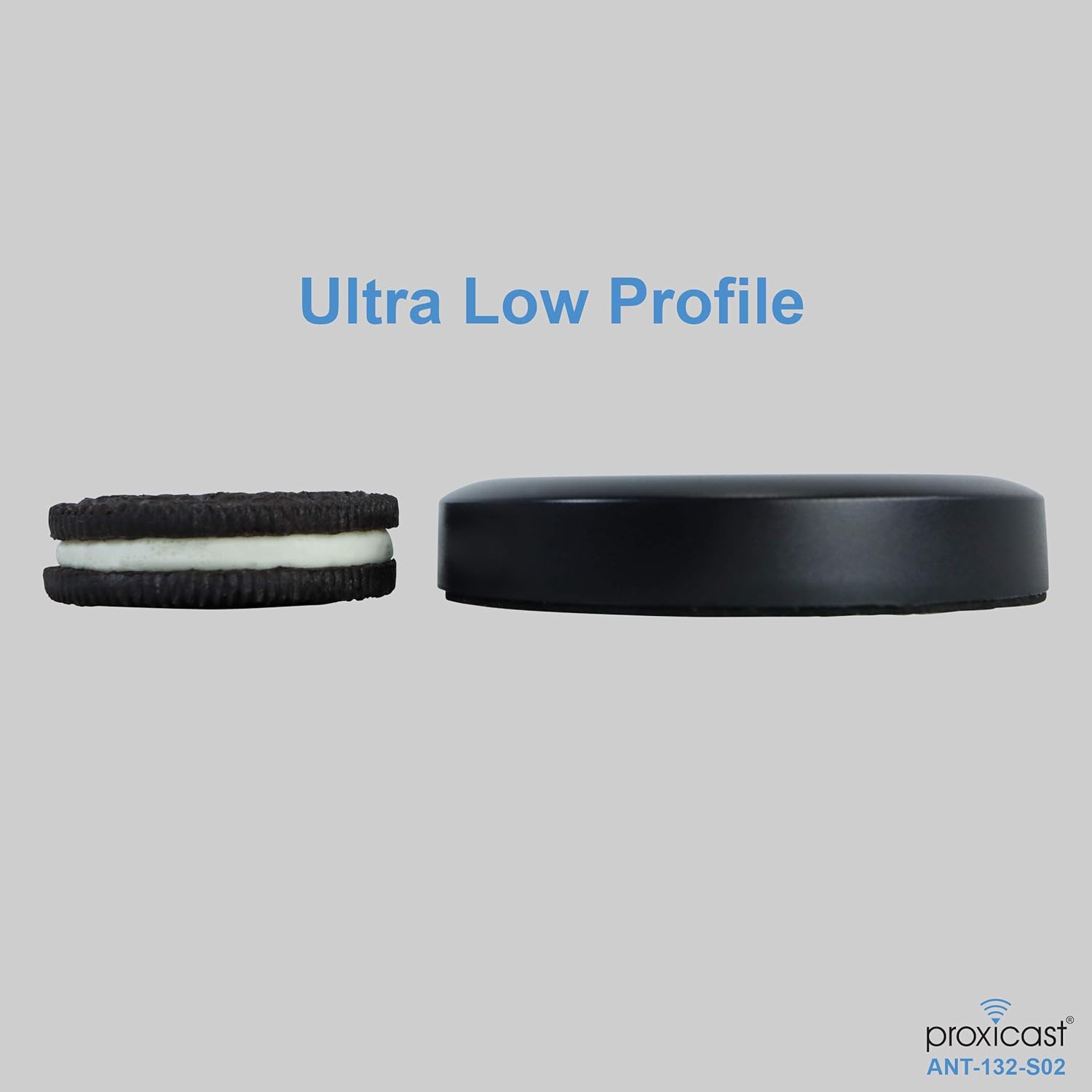 Proxicast Ultra Low Profile MIMO Dual Band WiFi Puck Antenna - 2.4/5.8 GHz 802.11 b/g/n/ac/ax - Through Hole Screw Mount - 3 ft Coax Lead w/RP-SMA Pack of 2