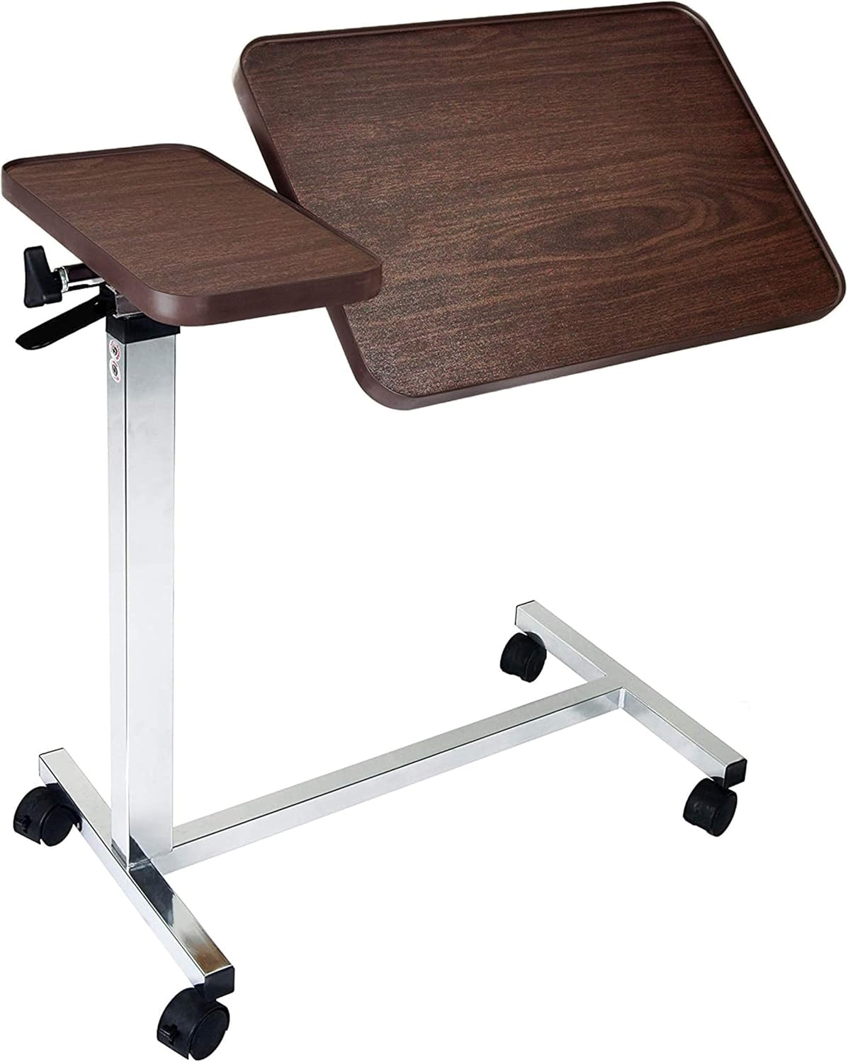 Vaunn Tilt Top overbed Table, 1 Count (Pack of 1), Brown Matte Pack of 2