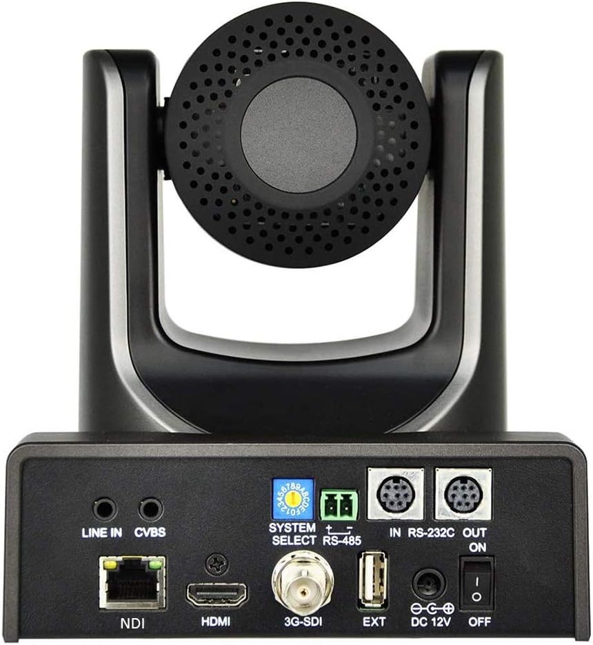 AVKANS NDI Camera, 20X Zoom Video PTZ Camera with Simultaneous HDMI/3G-SDI/IP Streaming for Church Video Production School Event, Real-time Live Stream Camcorder(NDI HX2)