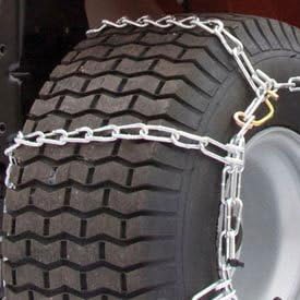 Maxtrac Snow Blower/Garden Tractor Tire Chains, 4 Link Spacing, Steel, Pair - Lot of 2
