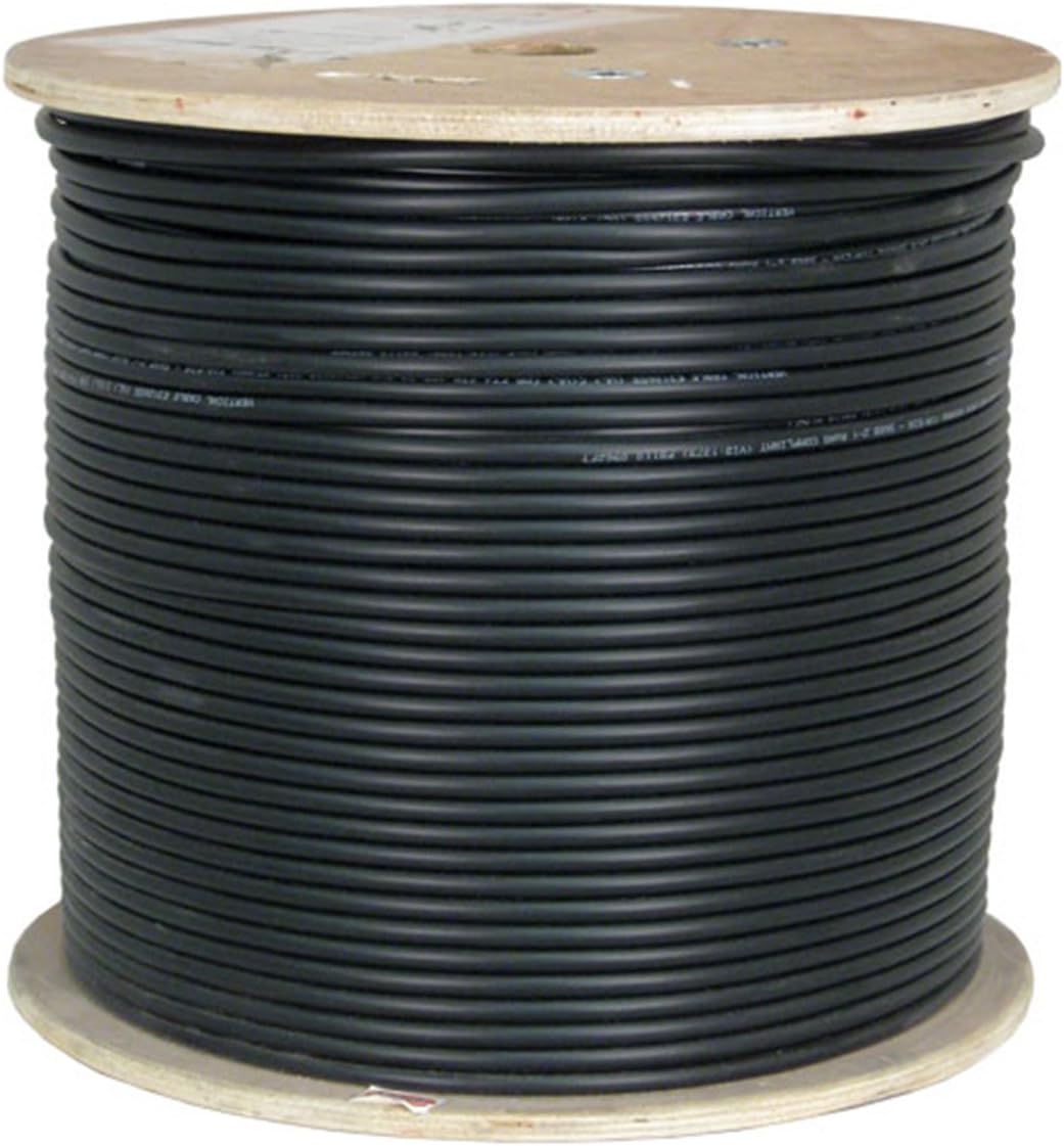 Vertical Cable Cat6A 10G, Shielded, 23AWG, Solid Bare Copper, PVC, 1000ft, Bulk Ethernet Cable, White