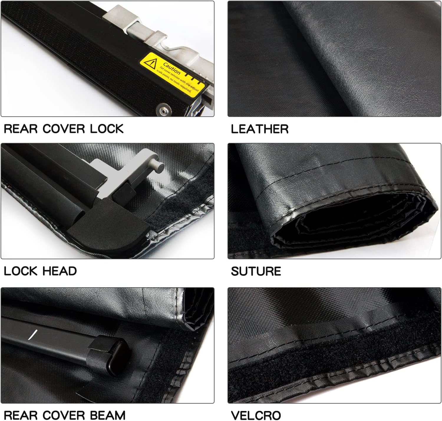 SONTIAN Soft Roll Up Tonneau Cover, Compatible with 2005-2015 T0Y0TA Tacoma Truck Bed Tonneau CoverPickup 5ft Fleetside Bed