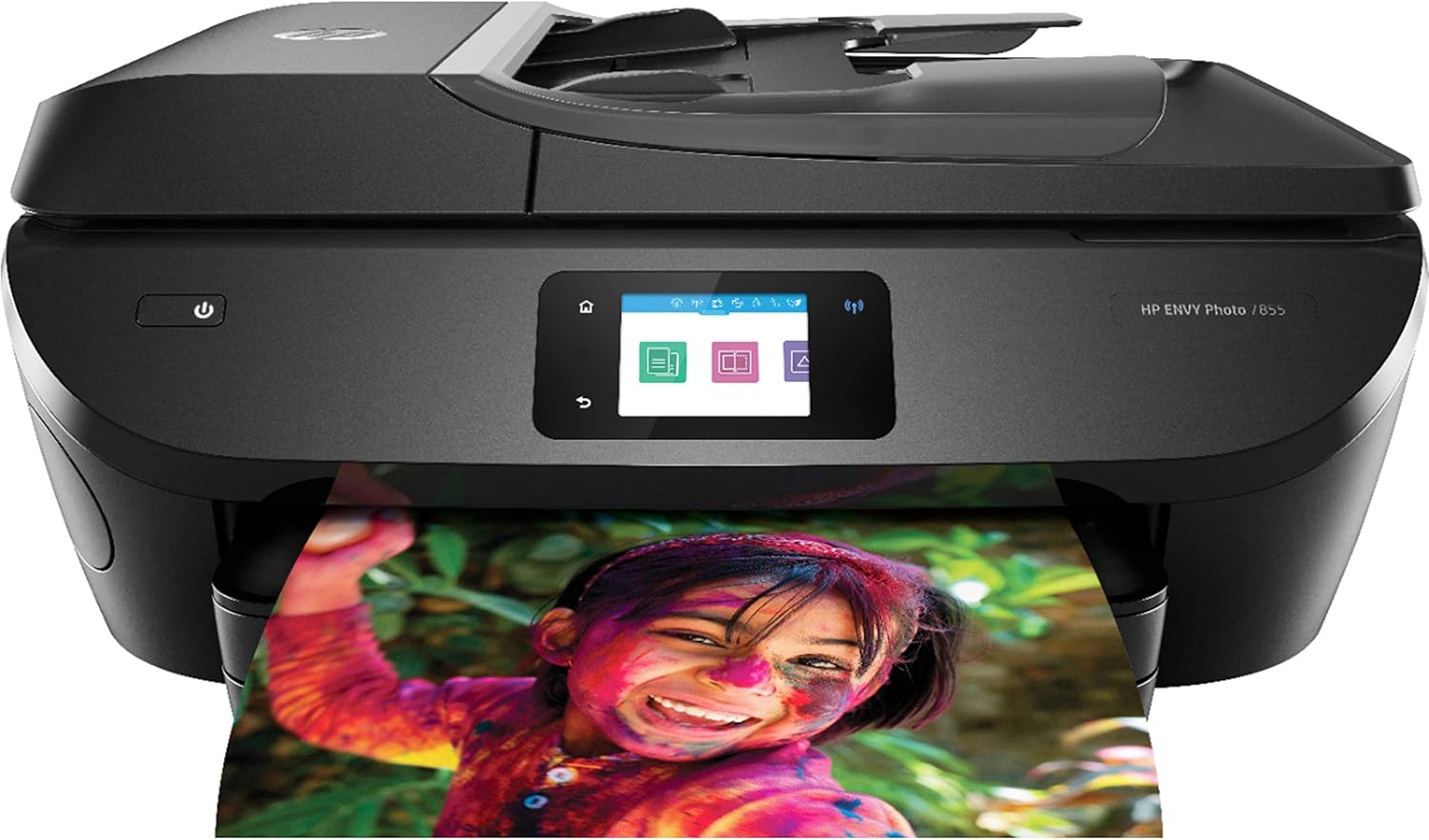 HP Envy 78 55 Wireless All-in-One Color Inkjet Photo Printer, Black - Print Copy Scan Fax - 2.65