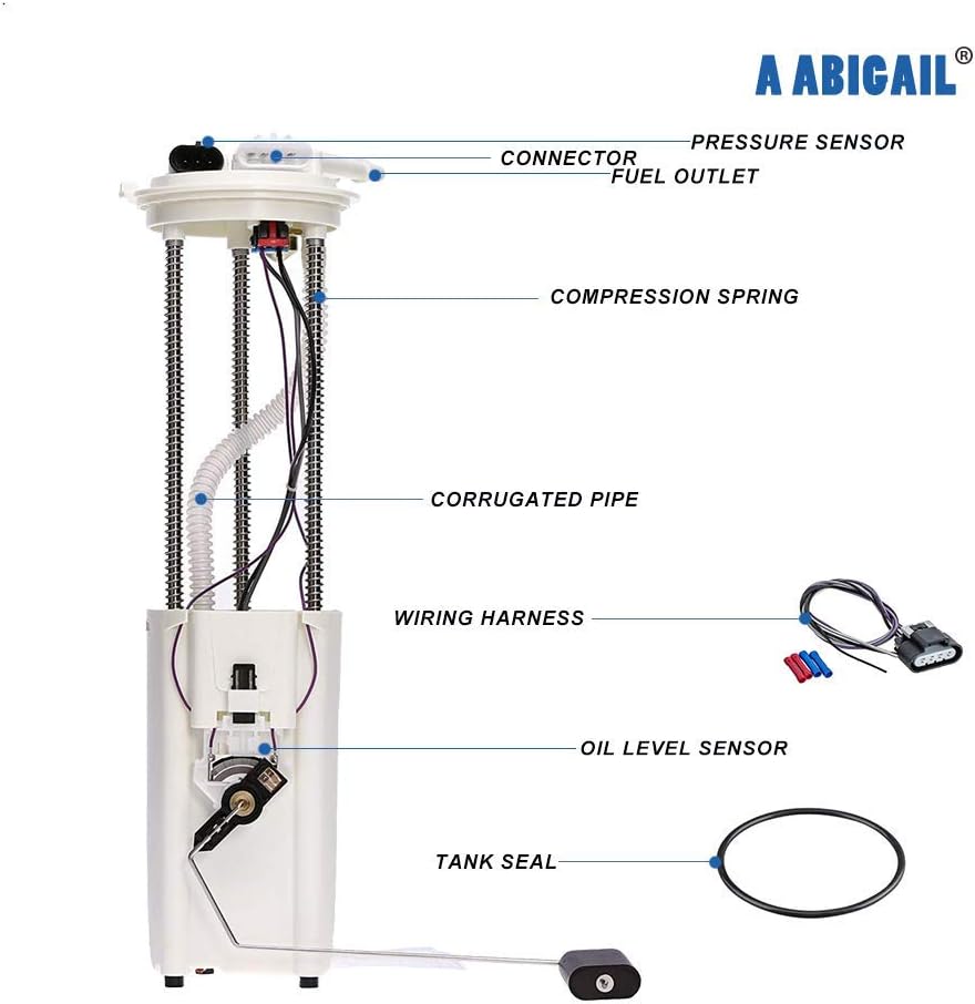 Fuel Pump Assembly for Chevy & GMC Pickup Truck K1500 K2500 K3500 2000 1999 1998 Compatible with 19177242 E3947M Pack of 2