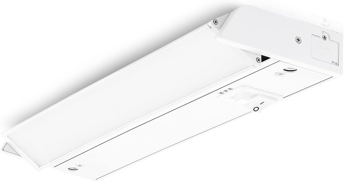 PARMIDA LED Swivel Under Cabinet Lighting, Hardwired or Plug-in Installation, 24 Inch, 14W, 3CCT Color Selectable - 3000/4000K/5000K, Rotatable Lens, Dimmable, Linkable, ETL & Energy Star, 120V, 840LM Pack of 2