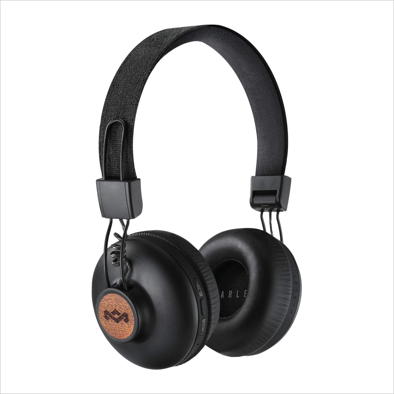 House of Marley Positive Vibration 2: Over-Ear Headphones with Microphone, Wireless Bluetooth Connectivity, and 10 Hours of Playtime (Black) Pack of 2
