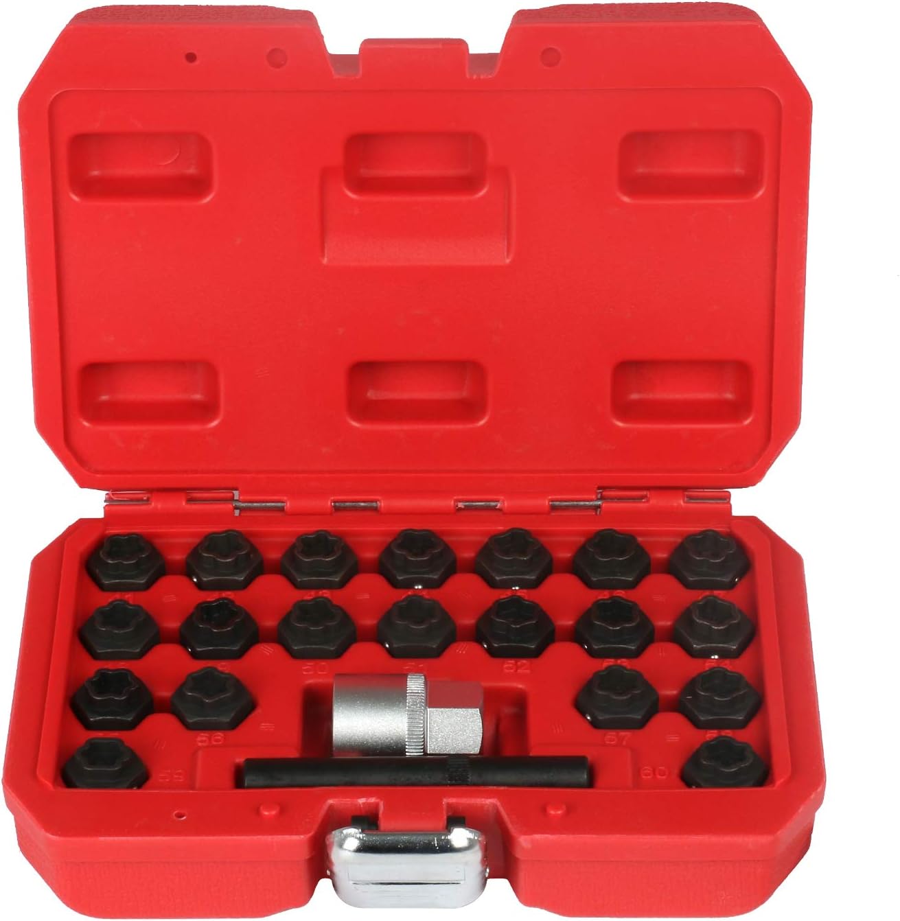 Mrcartool 22 Piece Wheel Locking Key Set for Audi Anti-Theft Wheel Rim Lug Nut Master Removal for BMW Pack of 2