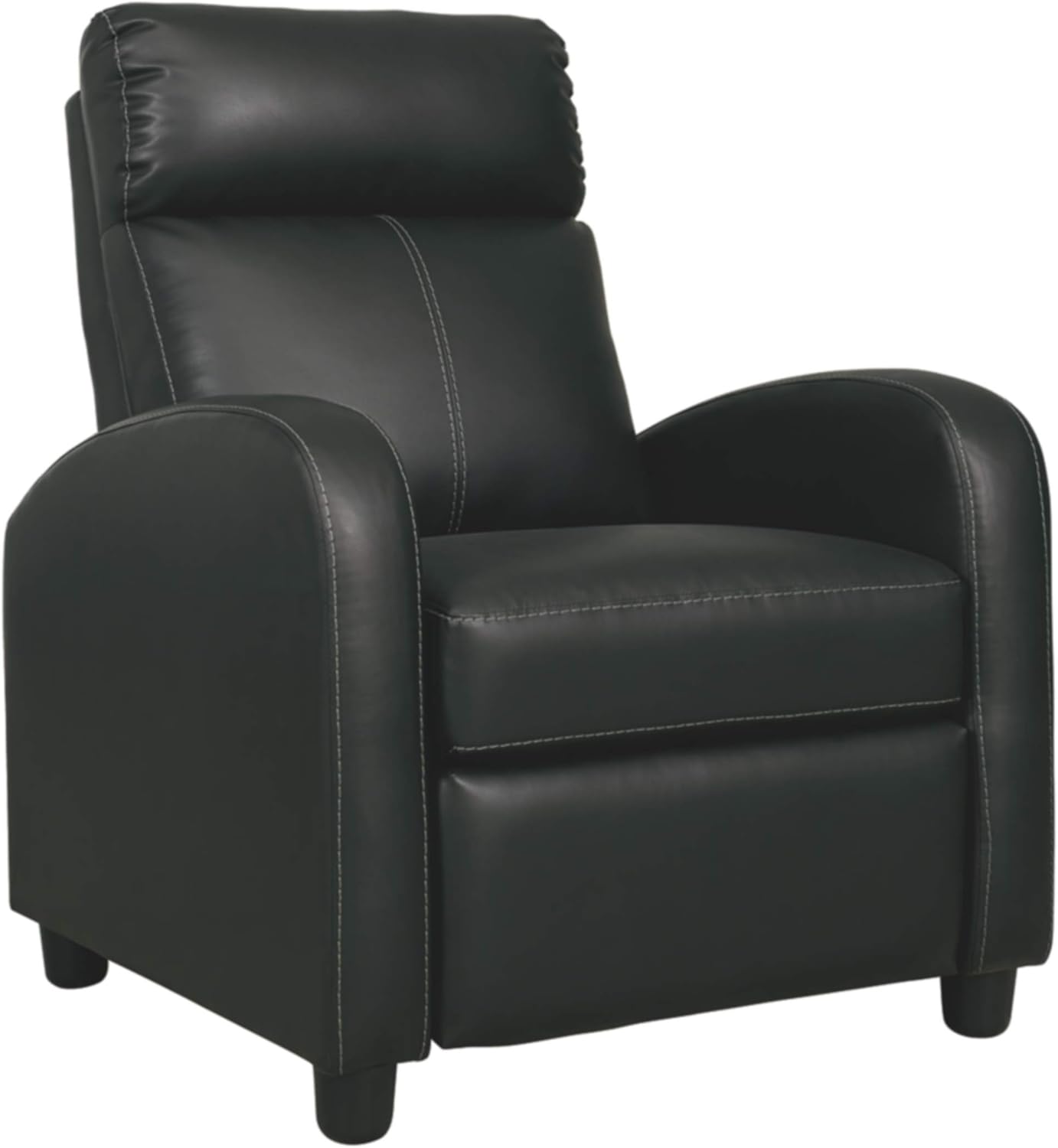 Signature Design by Ashley Declo Low Leg Recliner, Black
