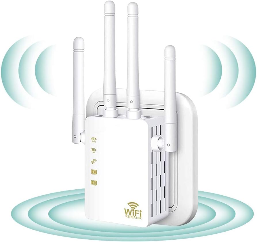 WiFi Extenders Signal Booster for Home, WiFi Extender 1200Mbps, Covers Up to 3000 Sq.ft and 35 Devices, Dual Band 2.4G 5G WiFi Range Extender, WiFi Booster WiFi Repeater Pack of 2