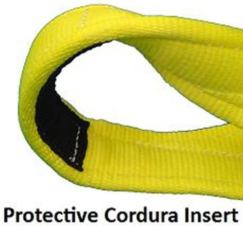 US Cargo Control 4 Inch x 30 Foot Recovery Strap w/Cordura Reinforced Eyes (16,000lb tow/32,000lb b.s.)