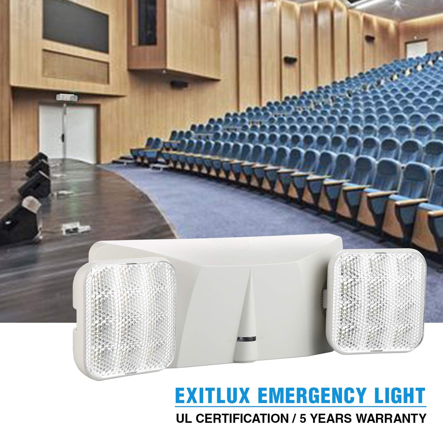 6 Pack Led Exit Sign with Emergency Light