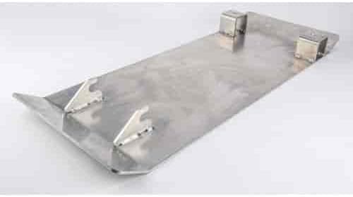 JEGS Jack Skid Plate | Fits JEGS 2-Ton Floor Jack Part # 555-80006 (Available Separately) | Ideal For Work On Dirt, Gravel, & Grass | Made In USA | Aluminum