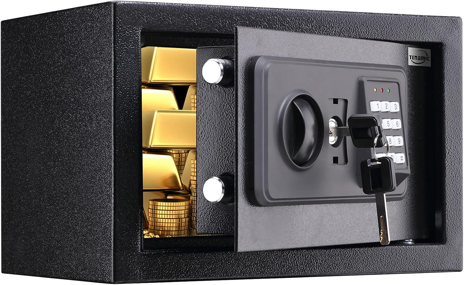 Tenamic Fingerprint Safe Box 3.83 Cubic Feet with Separate Lock Box and Bottom Compartment