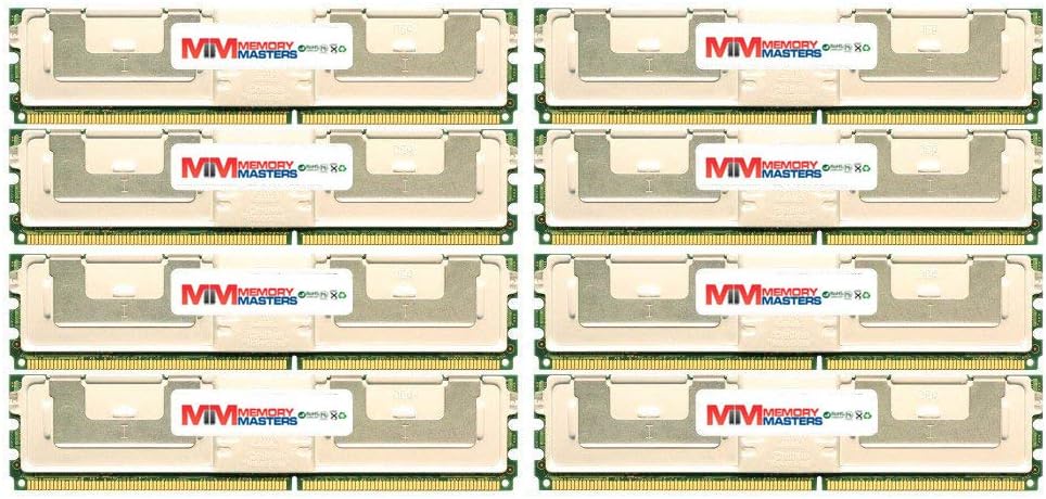 MemoryMasters 64GB (8x8GB) DDR2-800MHz PC2-6400 ECC FBDIMM 2Rx4 1.8V Fully Buffered Memory for Server/Workstation
