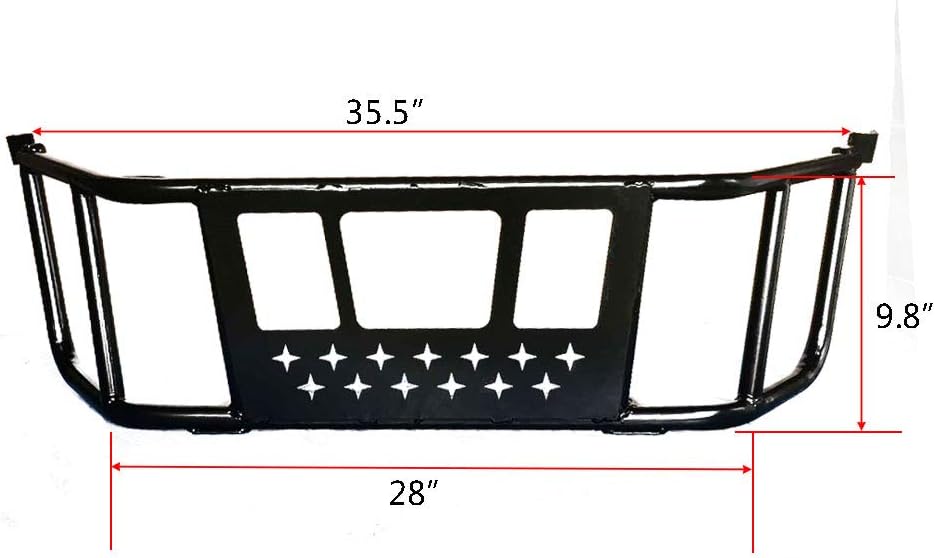 Tailgate Accessories Bed Enclosure Compatible with 2019-2021 Talon 1000X 1000R 1000X-4 Steel Rear Back with UV Resistant Powder Coating (Black)