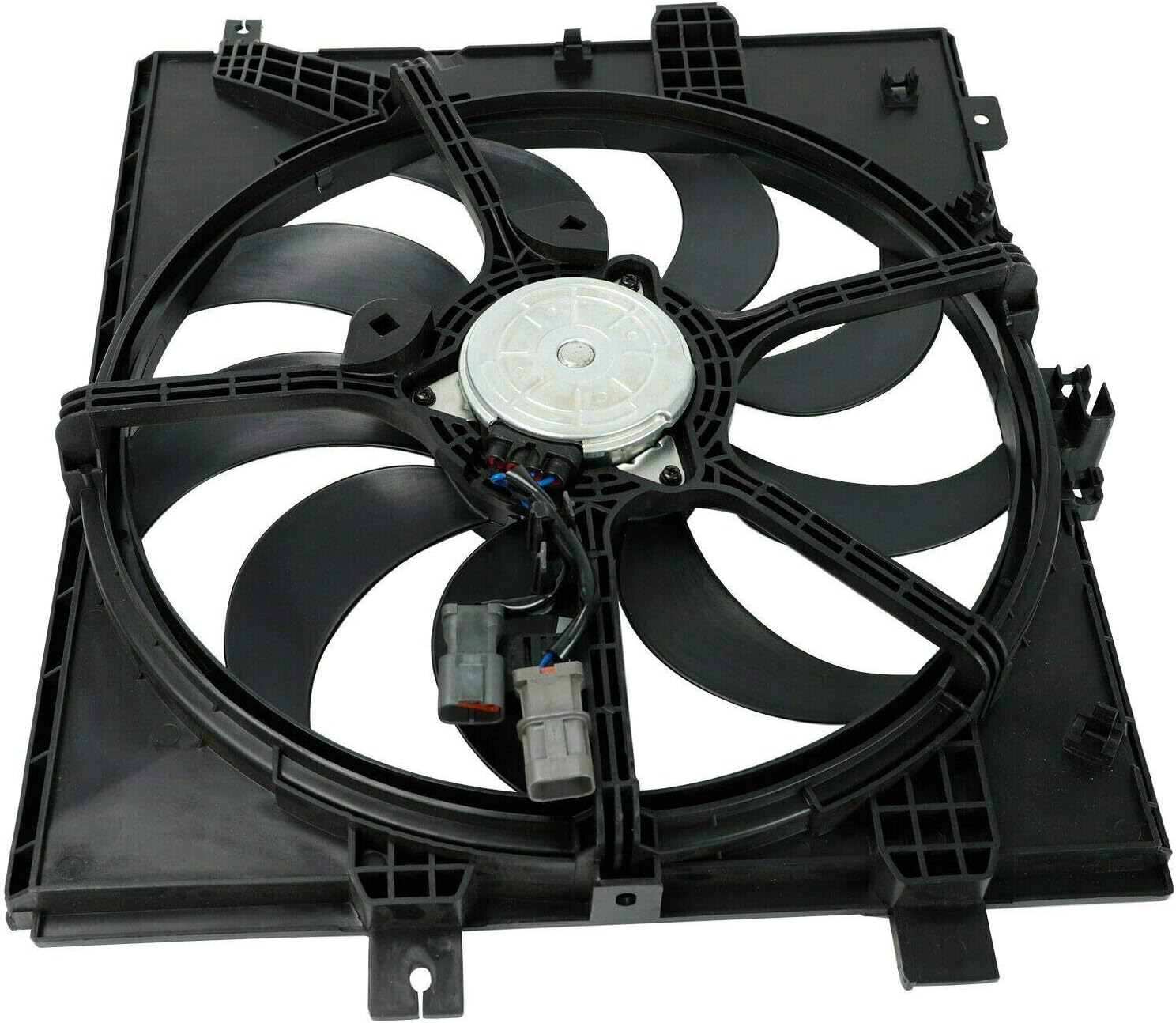Radiator Cooling Fan Assembly Fit for 2012-2017 Nis Versa Note Two Plug CVT Trans TYC622770,NI3115143Q Pack of 2