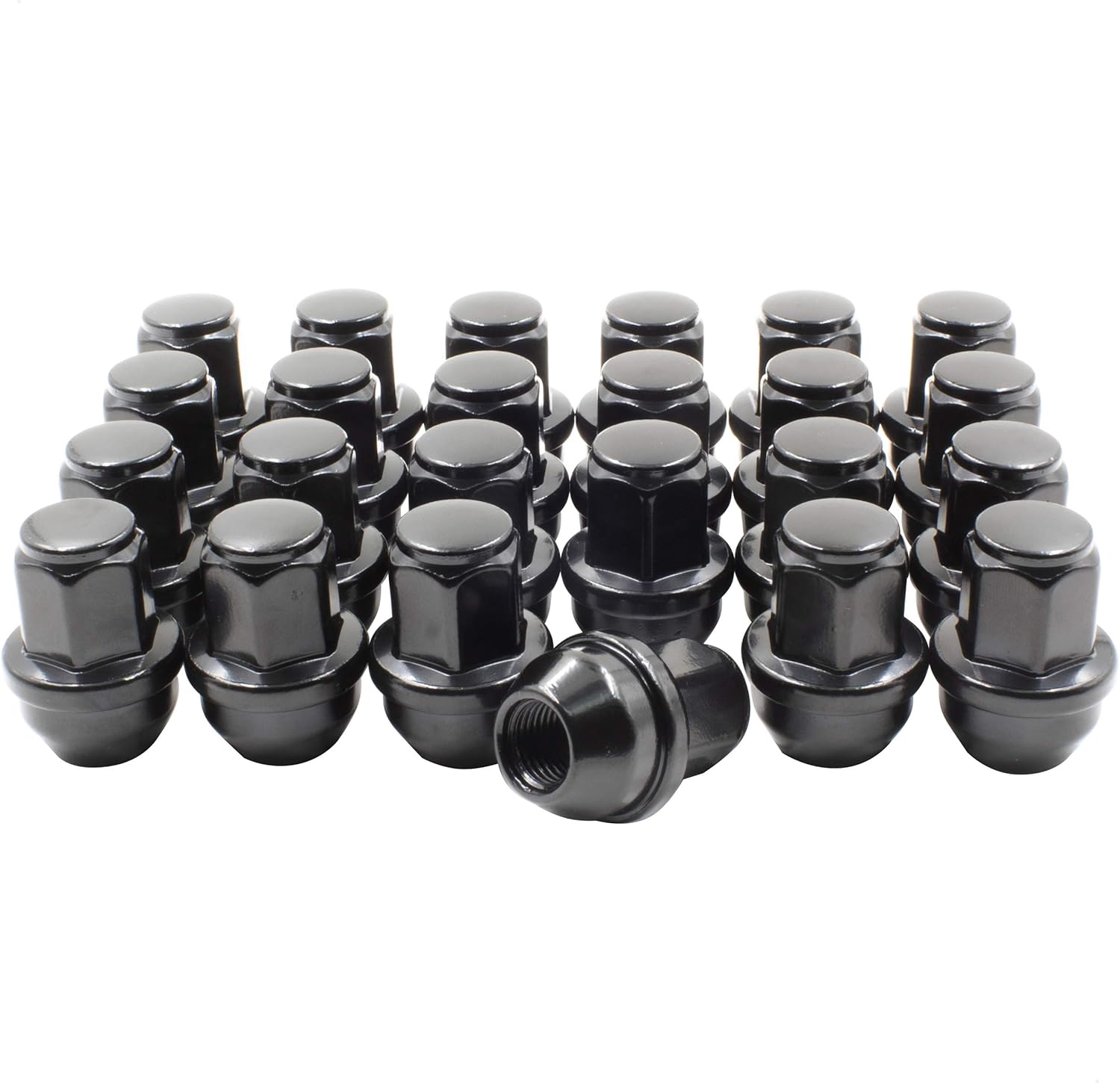 Wheel Accessories Parts Set of 24 OEM Black 14x1.5 Lug Nuts fits Ford F150, Expedition, Lincoln 4L3Z-1012-A 611-288 Wheel Lug Nut, Factory Style Lug Nuts M14x1.5 Thread Black 24 PC Pack of 2