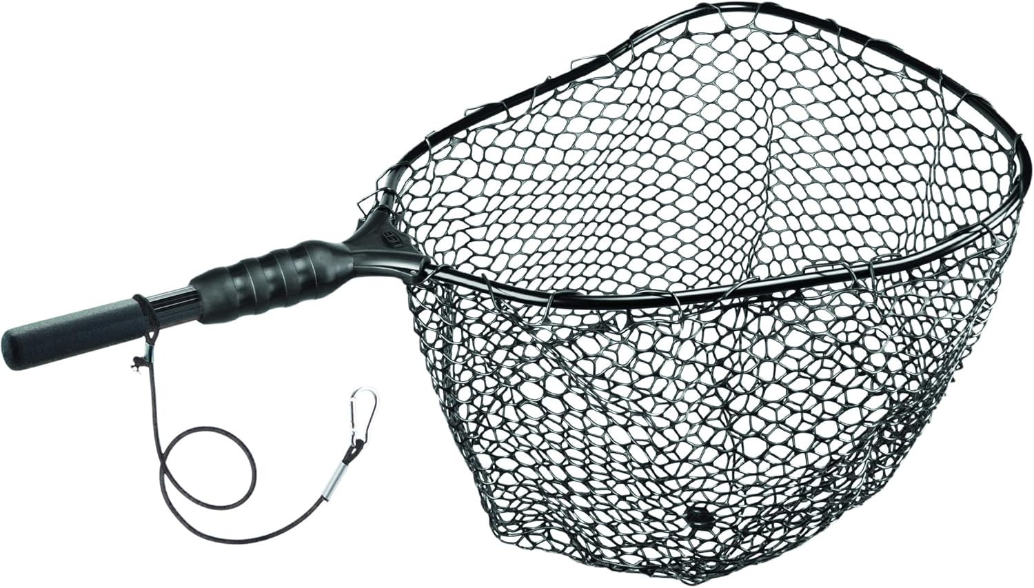 EGO Fishing Net, Kayaking & Wading Design, Floating Net, Salt & Freshwater, Non-Slip Grip, Kayak Tool, Aluminum Clip on Tether, Warranty Pack of 2