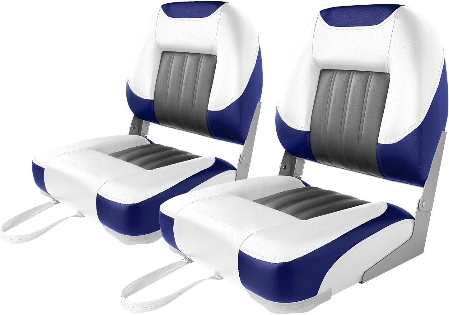 XGEAR Deluxe Low Back Boat Seat, Fold-Down Fishing Boat Seat