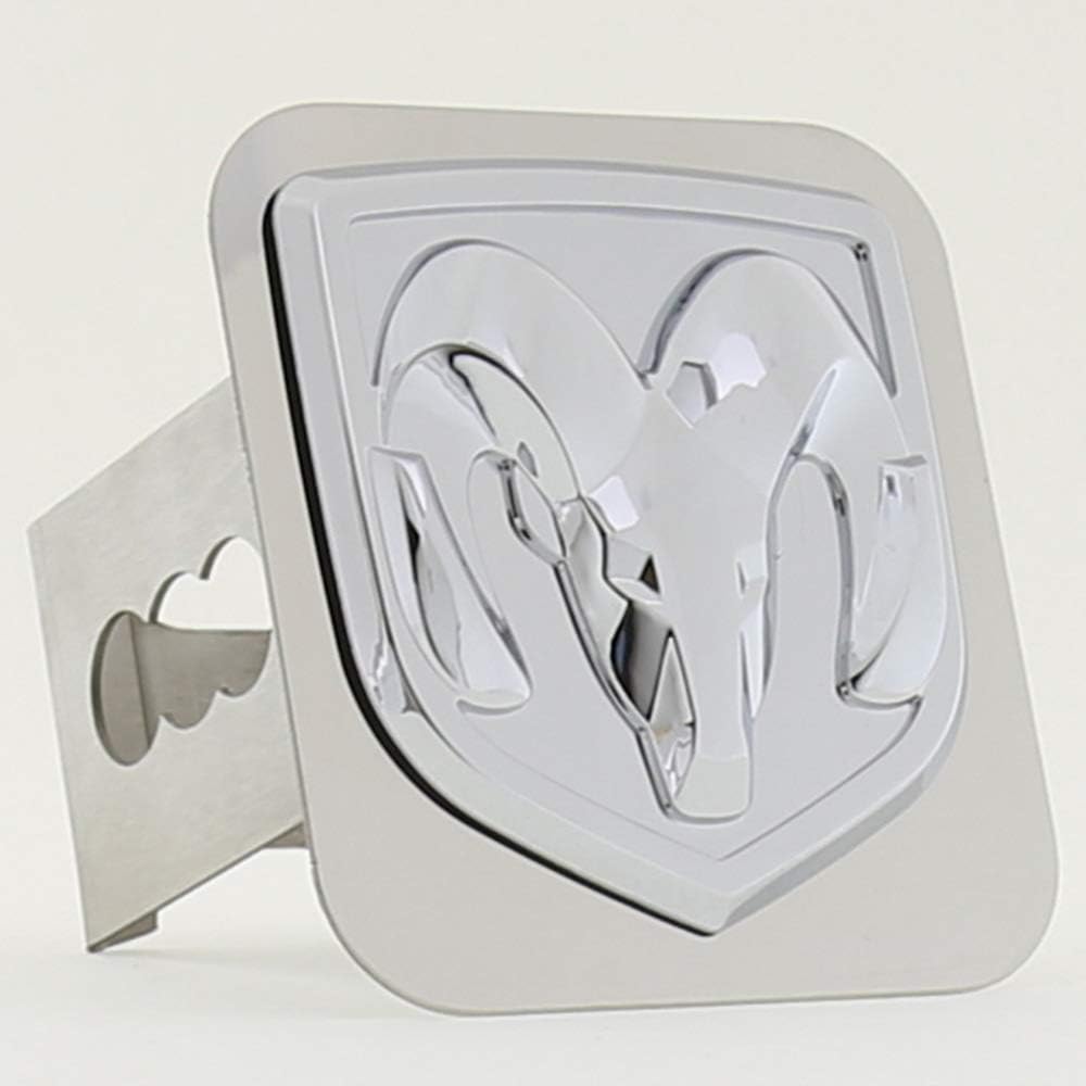 Dodge Au-tomotive Gold, Inc. 3D Hitch Cover Ram (Chrome) Pack of 2