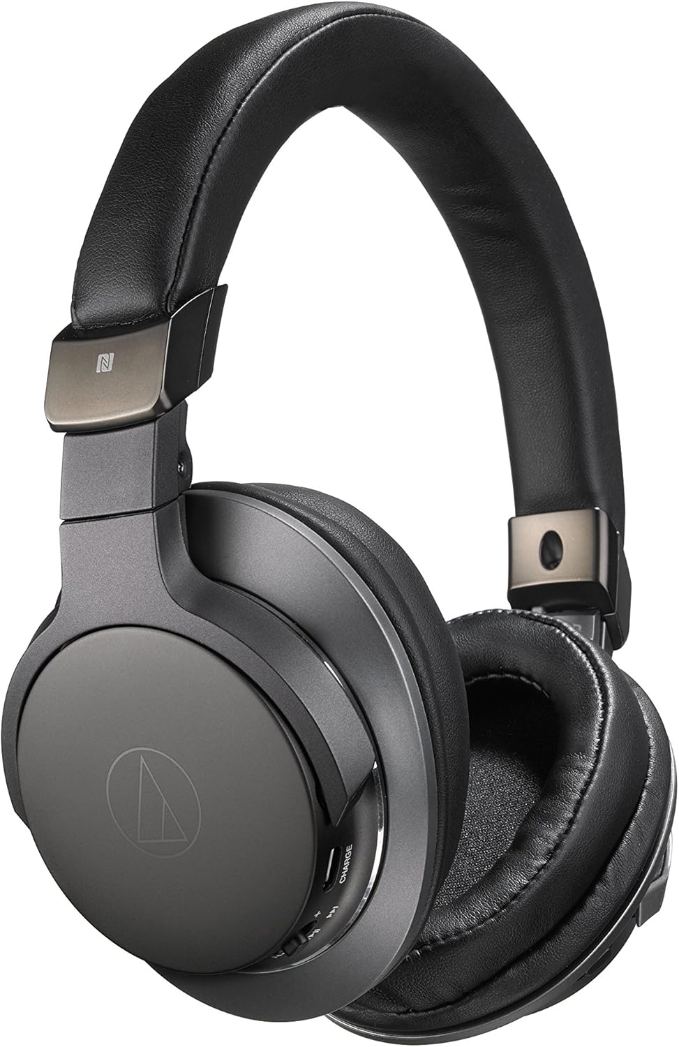 Audio-Technica ATH-SR6BTBK Bluetooth Wireless Over-Ear High Resolution Headphones with Mic & Control, Black