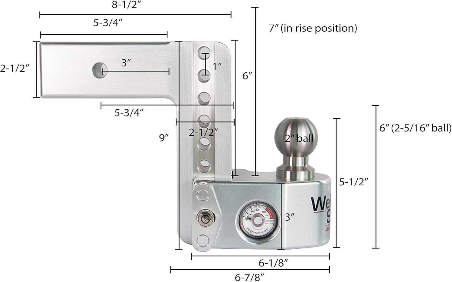 Weigh Safe WSB-XXL14.5 2-5/16
