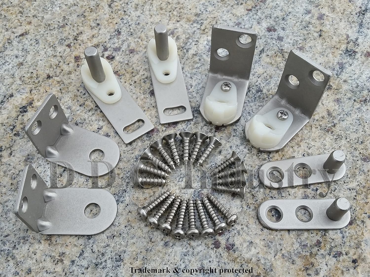 Cafe Door Hinges by Cafe Doors Emporium | Double Acting Hinge in Satin Nickel | Gravity Pivot Hinge | Cafe Door Hardware Set - for Saloon Bar Pub Western Swinging Doors Pack of 2